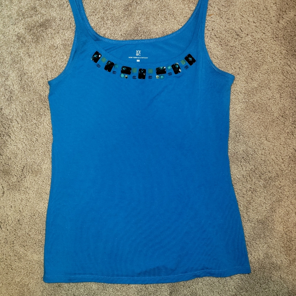 New York and Company Bedazzled Tank Top